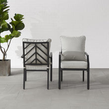 Load image into Gallery viewer, Otto 2Pc Outdoor Metal Dining Chair Set
