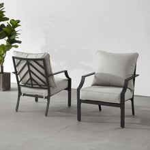 Load image into Gallery viewer, Otto 2Pc Outdoor Metal Armchair Set
