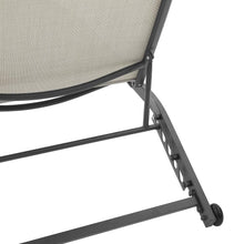 Load image into Gallery viewer, Weaver Outdoor Sling Chaise Lounge Light Gray/Matte Black
