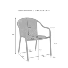 Load image into Gallery viewer, Palm Harbor 2Pc Outdoor Wicker Stackable Chair Set White - 2 Stackable Chairs
