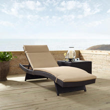 Load image into Gallery viewer, Biscayne Outdoor Wicker Chaise Lounge Mocha/Brown
