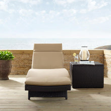 Load image into Gallery viewer, Biscayne Outdoor Wicker Chaise Lounge Mocha/Brown
