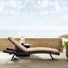 Load image into Gallery viewer, Biscayne Outdoor Wicker Chaise Lounge Mocha/Brown

