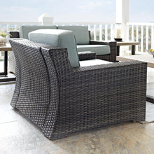 Load image into Gallery viewer, Beaufort Outdoor Wicker Armchair Mist/Brown
