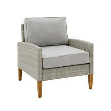 Load image into Gallery viewer, Capella Outdoor Wicker 2Pc Chair Set Gray/Acorn - 2 Armchairs
