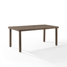 Load image into Gallery viewer, Bradenton Outdoor Wicker Dining Table Weathered Brown
