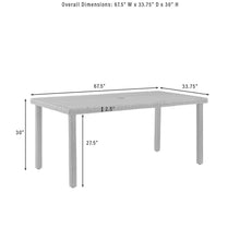 Load image into Gallery viewer, Bradenton Outdoor Wicker Dining Table Weathered Brown
