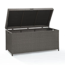 Load image into Gallery viewer, Palm Harbor Outdoor Wicker Storage Bin Weathered Gray

