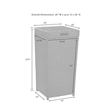 Load image into Gallery viewer, Palm Harbor Outdoor Wicker Trash Bin Brown
