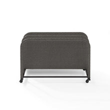Load image into Gallery viewer, Palm Harbor Outdoor Wicker Pool Storage Caddy Weathered Gray

