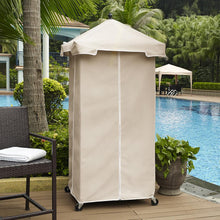 Load image into Gallery viewer, Palm Harbor Outdoor Wicker Towel Valet Sand/Brown
