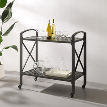 Load image into Gallery viewer, Kaplan Outdoor Metal Bar Cart Oil Rubbed Bronze
