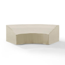 Load image into Gallery viewer, Outdoor Catalina Round Sectional Furniture Cover Tan
