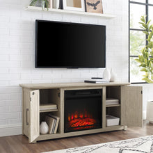 Load image into Gallery viewer, Camden 48&quot; Low Profile Tv Stand W/Fireplace Frosted Oak
