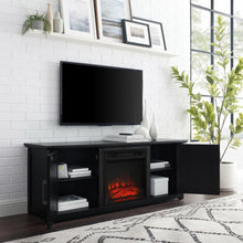 Load image into Gallery viewer, Camden 58&quot; Low Profile Tv Stand W/Fireplace Black
