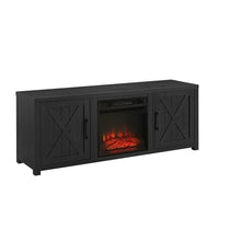 Load image into Gallery viewer, Gordon 58&quot; Low Profile Tv Stand W/Fireplace Black
