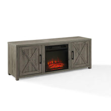 Load image into Gallery viewer, Gordon 58&quot; Low Profile Tv Stand W/Fireplace Graywash
