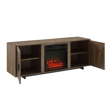 Load image into Gallery viewer, Silas 58&quot; Low Profile Tv Stand W/Fireplace Walnut
