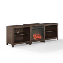 Load image into Gallery viewer, Ronin 69&quot; Low Profile Tv Stand W/Fireplace Dark Walnut
