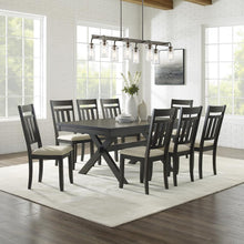 Load image into Gallery viewer, Hayden 9Pc Dining Set Slate - Table &amp; 8 Slat Back Chairs
