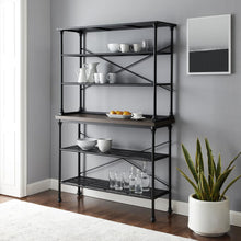 Load image into Gallery viewer, Madeleine Baker&#39;s Rack Brown/Matte Black - Console &amp; Hutch
