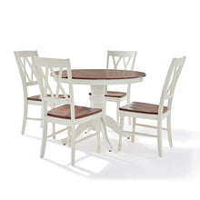Load image into Gallery viewer, Shelby 5Pc Round Dining Set White - Table, 4 Chairs
