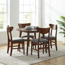 Load image into Gallery viewer, Landon 5Pc Round Dining Set Mahogany - Table &amp; 4 Wood Back Chairs
