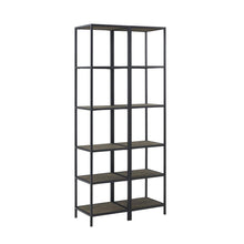 Load image into Gallery viewer, Jacobsen 2Pc Narrow Etagere Set Brown Ash/Matte Black - 2 Narrow Etageres
