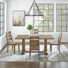 Load image into Gallery viewer, Joanna 5Pc Dining Set Rustic Brown - Table &amp; 4 Ladder Back Chairs
