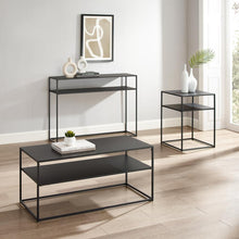 Load image into Gallery viewer, Braxton 3Pc Coffee Table Set Matte Black - Coffee Table, Console Table, &amp; End Table
