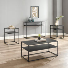 Load image into Gallery viewer, Braxton 4Pc Coffee Table Set Matte Black - Coffee Table, Console Table, &amp; 2 End Tables
