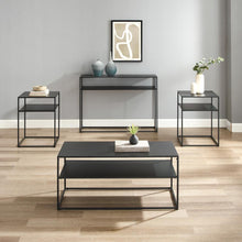 Load image into Gallery viewer, Braxton 4Pc Coffee Table Set Matte Black - Coffee Table, Console Table, &amp; 2 End Tables
