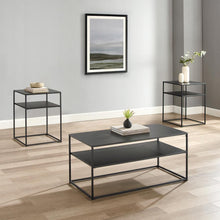 Load image into Gallery viewer, Braxton 3Pc Coffee Table Set Matte Black - Coffee Table &amp; 2 End Tables
