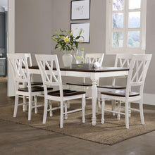 Load image into Gallery viewer, Shelby 7Pc Dining Set Distressed White - Table &amp; 6 Chairs
