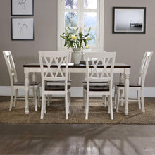 Load image into Gallery viewer, Shelby 7Pc Dining Set Distressed White - Table &amp; 6 Chairs
