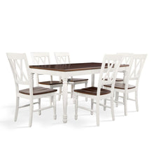 Load image into Gallery viewer, Shelby 7Pc Dining Set Distressed White - Table &amp; 6 Chairs
