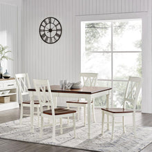 Load image into Gallery viewer, Shelby 5Pc Dining Set Distressed White - Table &amp; 4 Chairs
