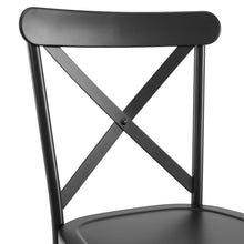 Load image into Gallery viewer, Joanna 7Pc Dining Set W/Camille Chairs Matte Black/ Rustic Brown - Table &amp; 6 Chairs
