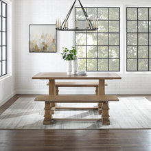 Load image into Gallery viewer, Joanna 3Pc Dining Set Rustic Brown - Table &amp; 2 Benches
