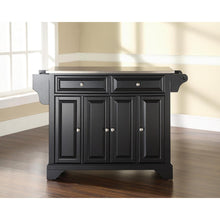 Load image into Gallery viewer, Lafayette Stainless Steel Top Full Size Kitchen Island/Cart Black/Stainless Steel

