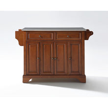Load image into Gallery viewer, Lafayette Stainless Steel Top Full Size Kitchen Island/Cart Cherry/Stainless Steel
