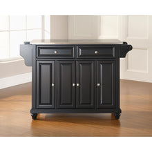 Load image into Gallery viewer, Cambridge Stainless Steel Top Full Size Kitchen Island/Cart Black/Stainless Steel

