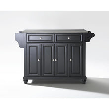 Load image into Gallery viewer, Cambridge Stainless Steel Top Full Size Kitchen Island/Cart Black/Stainless Steel
