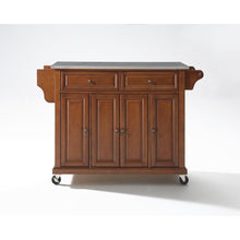 Load image into Gallery viewer, Full Size Stainless Steel Top Kitchen Cart Cherry/Stainless Steel
