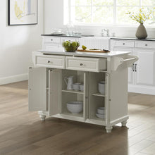 Load image into Gallery viewer, Cambridge Stone Top Full Size Kitchen Island/Cart White/White
