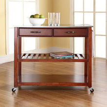 Load image into Gallery viewer, Stainless Steel Top Kitchen Prep Cart Cherry/Stainless Steel
