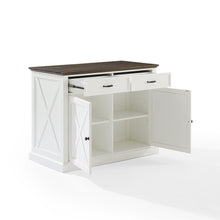 Load image into Gallery viewer, Clifton Kitchen Island Distressed White/Brown
