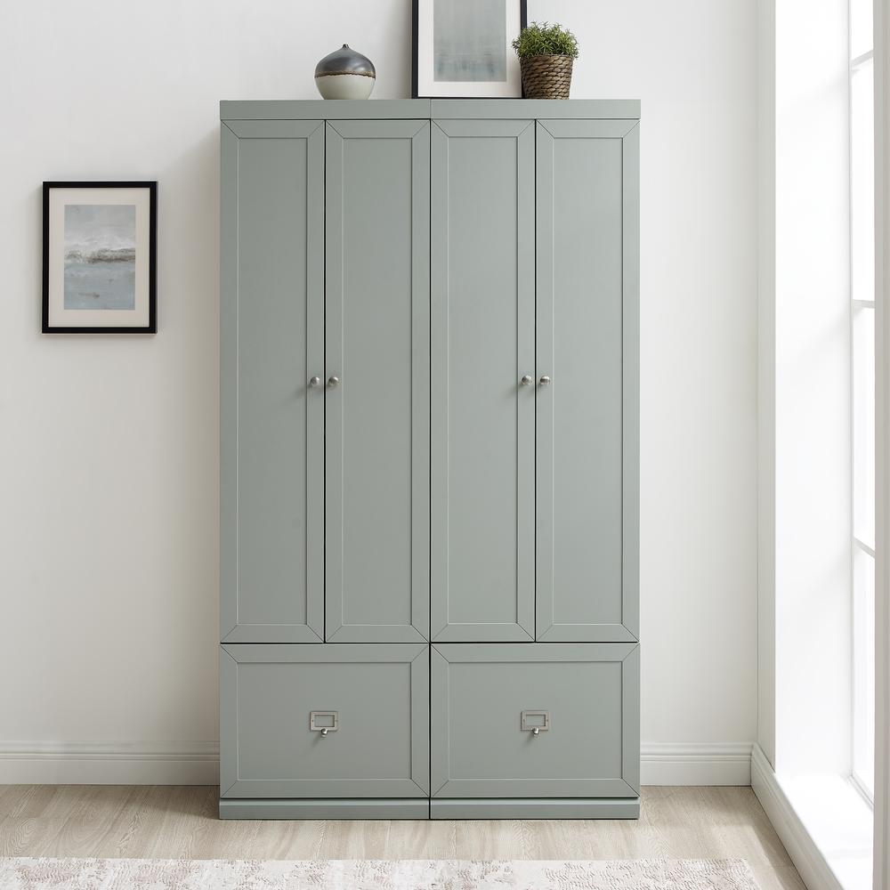 Harper 2Pc Entryway Set Gray - 2 Pantry Closets