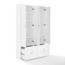 Load image into Gallery viewer, Harper 2Pc Entryway Set White - 2 Pantry Closets
