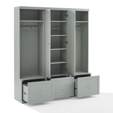 Load image into Gallery viewer, Harper 3Pc Entryway Set Gray - Pantry Closet &amp; 2 Hall Trees
